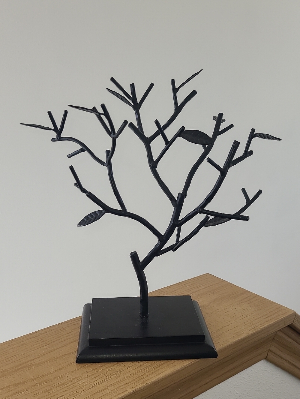 Black Metal Branch Jewelry Stand - Home Art